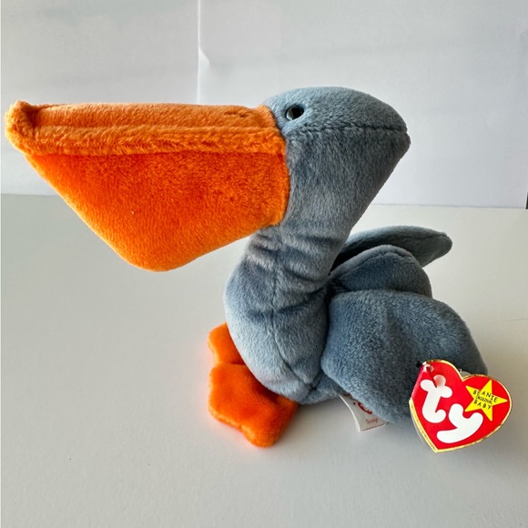 RARE 1996 Ty Beanie Babies - Scoop the Pelican -Plush Stuffed Toy